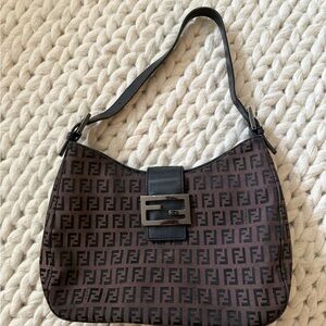 Fendi Zucca Mamma Shoulder Bag